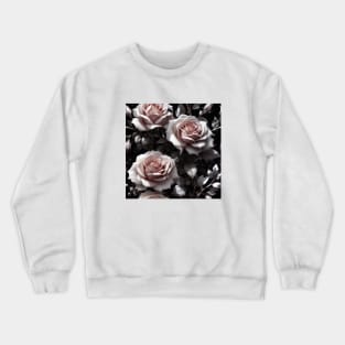 Vintage Gothic Roses Pattern Crewneck Sweatshirt